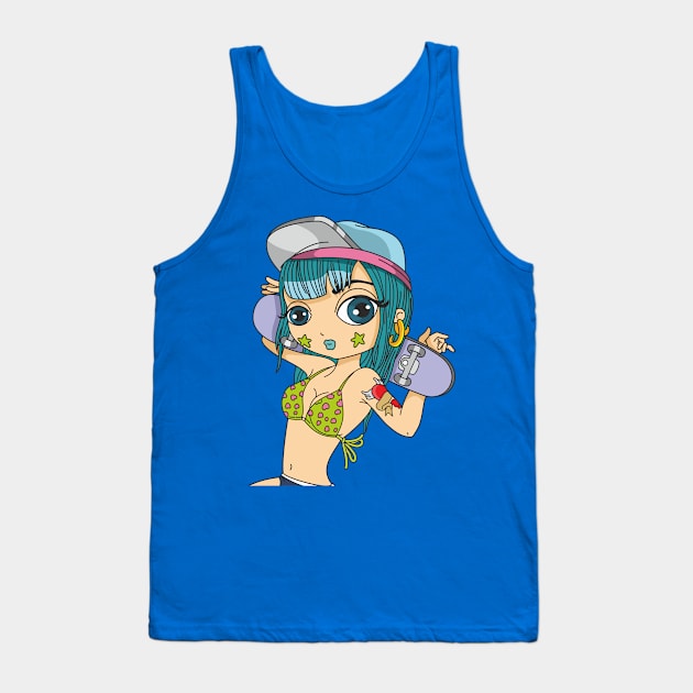 Skater Girl Tank Top by idiotstile